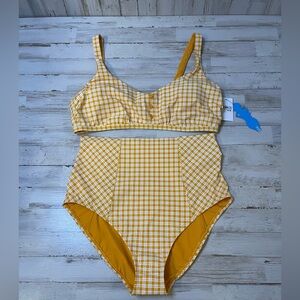 NWT Women’s Skinny Dippers Macaroni & Cheese Supreme Bikini Size XL